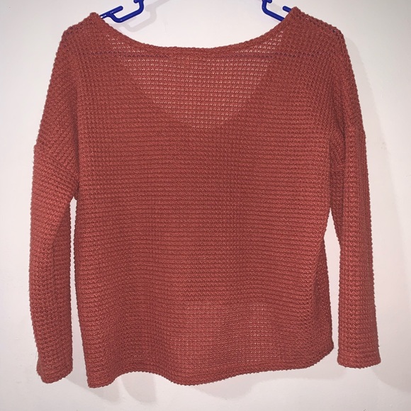 Orange cropped sweater - Picture 2 of 3